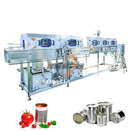 Empty Can Depalletizing and Cleaning